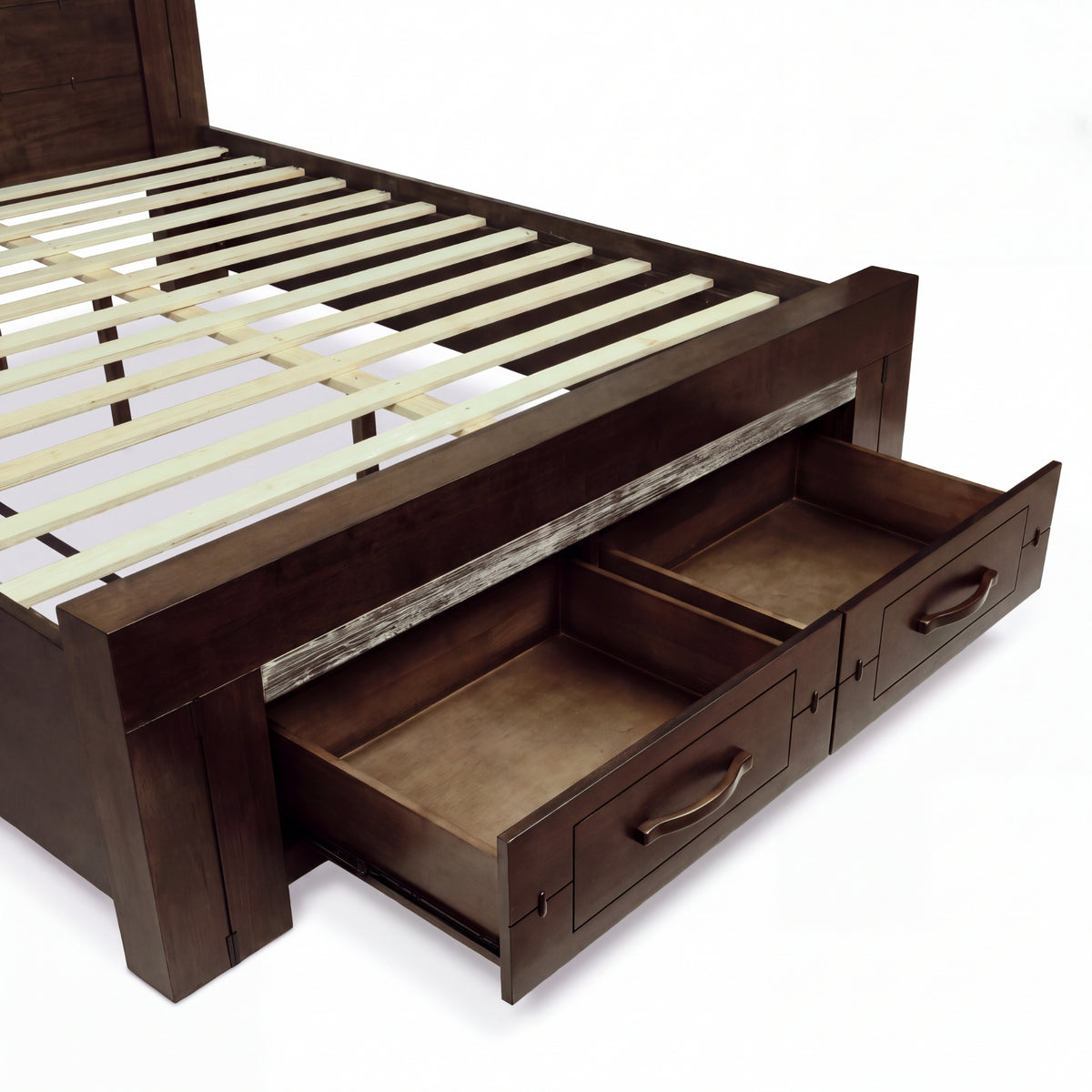 Tucker King Bed Frame Storage Drawer Charcoal Grey
