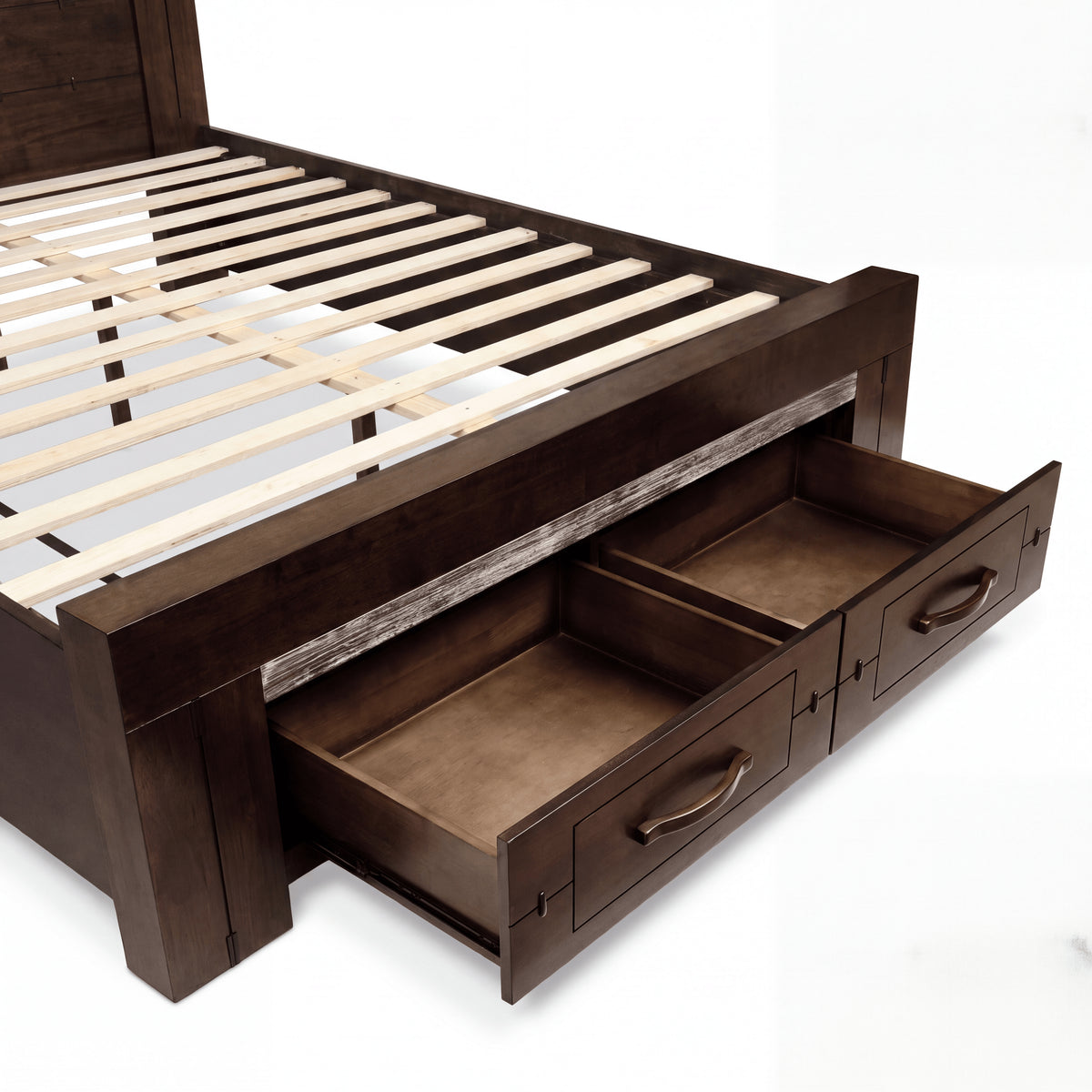 Tucker King Bed Frame Storage Drawer Charcoal Grey
