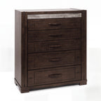 Tucker Tallboy 5 Drawer Bedroom Storage Charcoal Grey