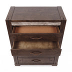 Tucker Tallboy 5 Drawer Bedroom Storage Charcoal Grey