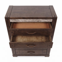 Tucker Tallboy 5 Drawer Bedroom Storage Charcoal Grey