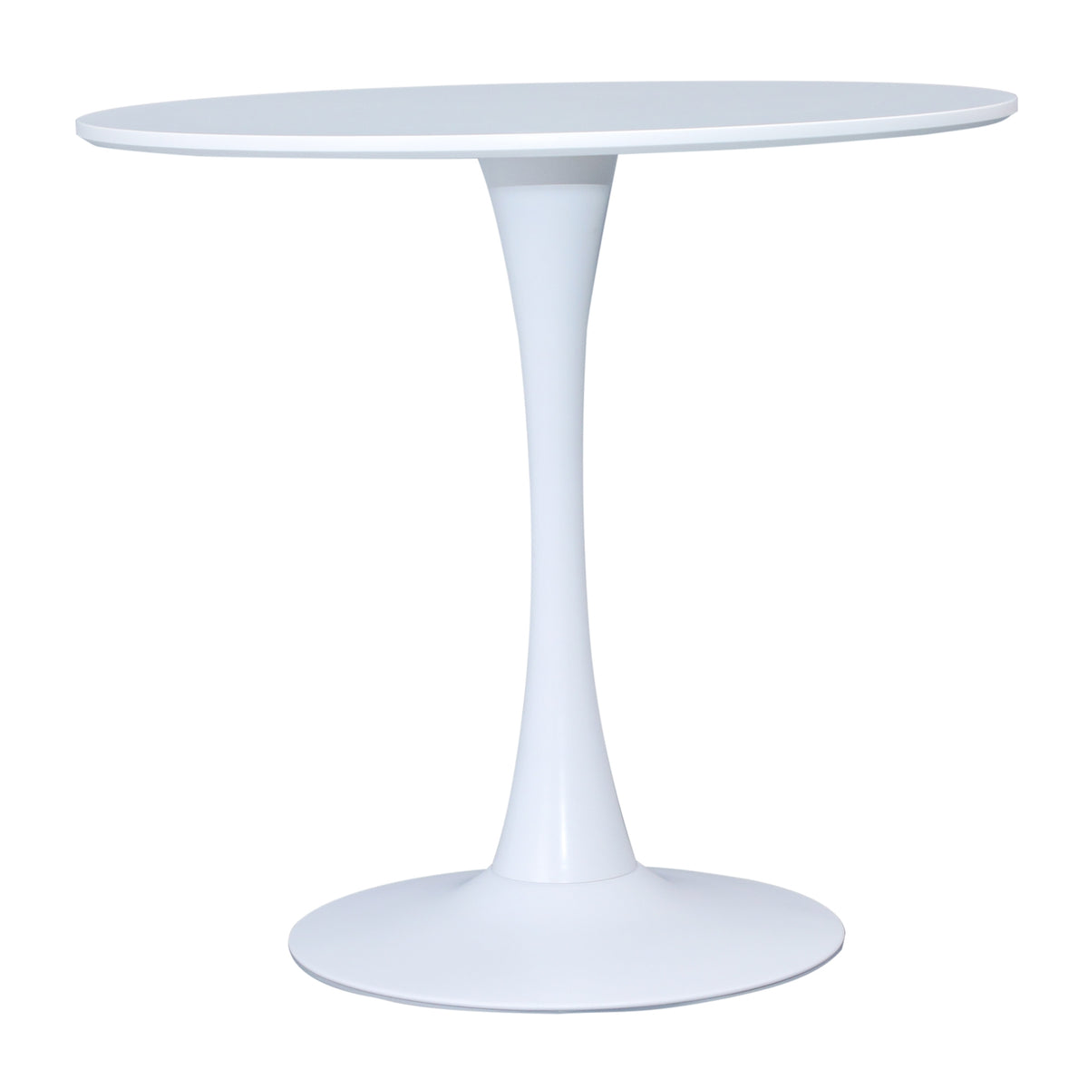 Tulip 80cm Dining Table Round 4 Seater White