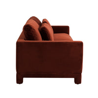 Tully Muse 3 Seater Velvet Sofa Caramel