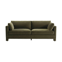 Tully Muse 3 Seater Velvet Sofa Moss