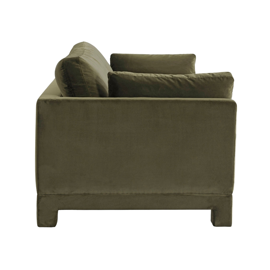 Tully Muse 3 Seater Velvet Sofa Moss