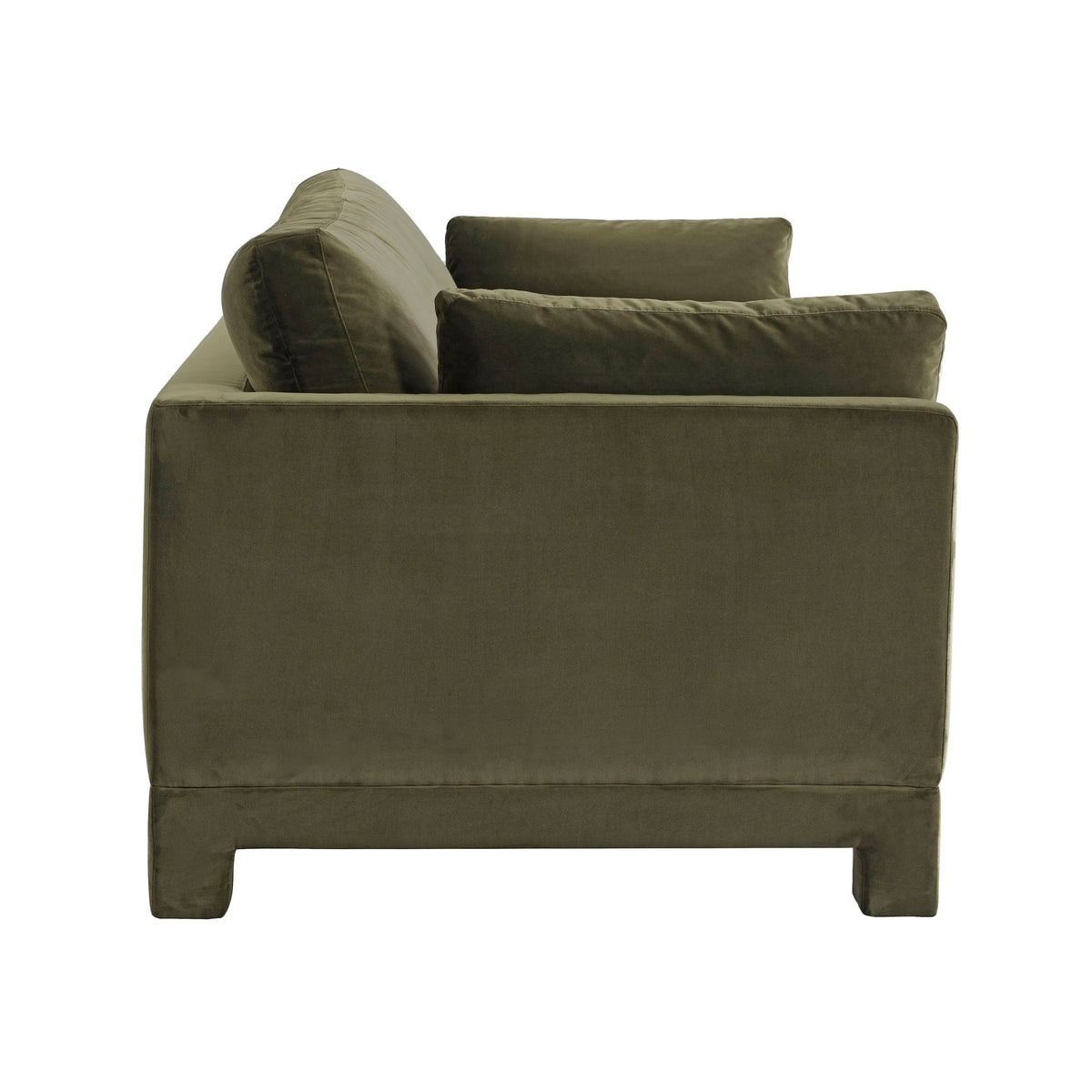 Tully Muse 3 Seater Velvet Sofa Moss