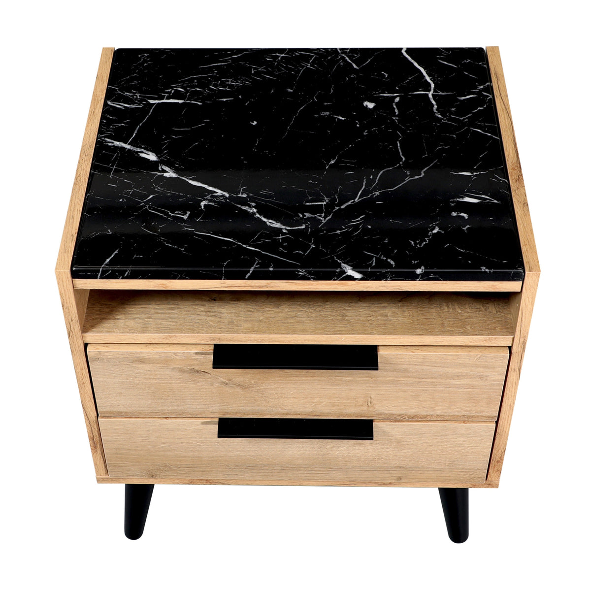 Thelma 2 Drawers Bedside Table Riviera Oak