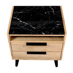 Thelma 2 Drawers Bedside Table Riviera Oak