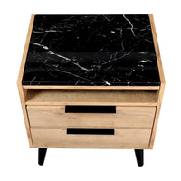 Thelma 2 Drawers Bedside Table Riviera Oak
