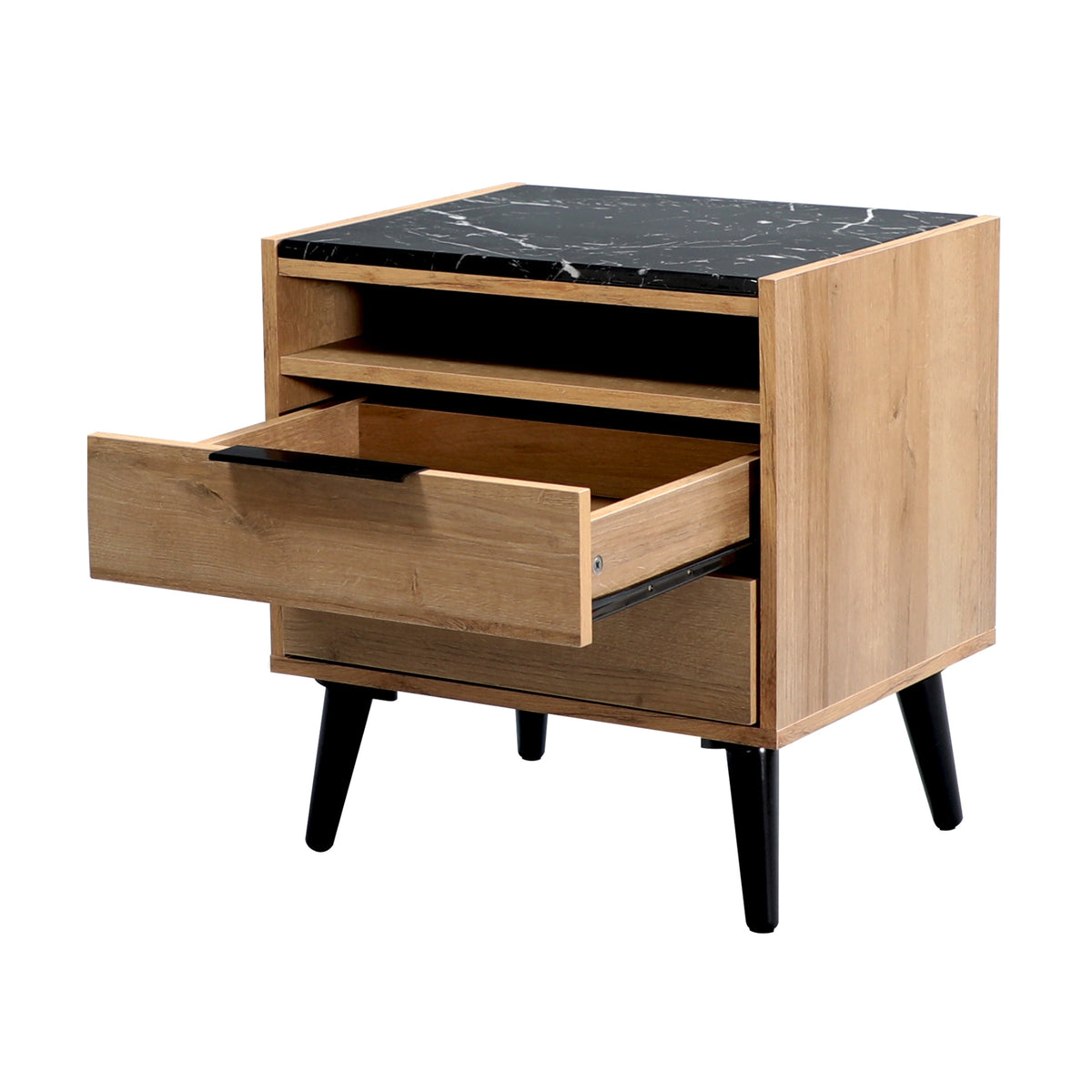 Thelma 2 Drawers Bedside Table Riviera Oak