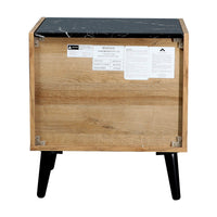 Thelma 2 Drawers Bedside Table Riviera Oak