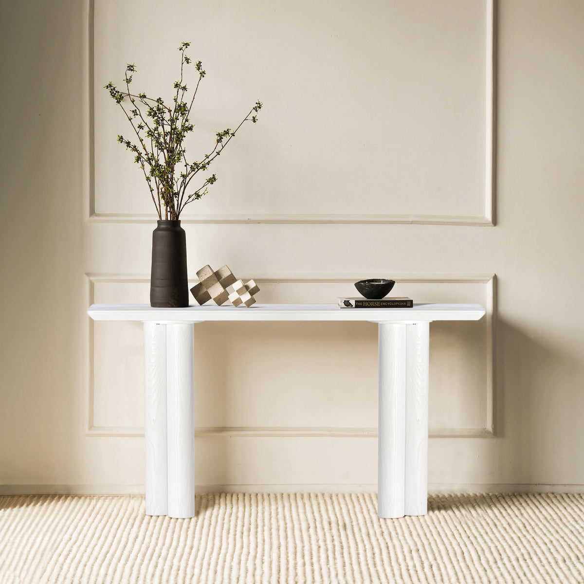 Imogen 160cm Console Hallway Entrance Table White