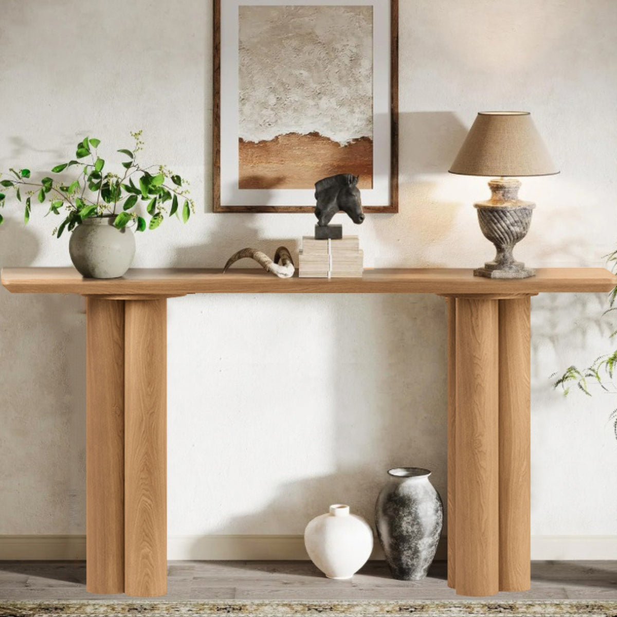Imogen 160cm Console Hallway Entrance Table Natural