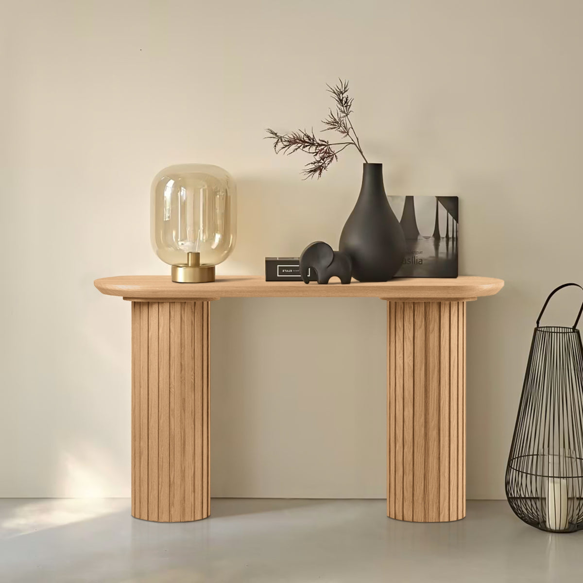 Marty 140cm Console Hallway Entrance Table Natural