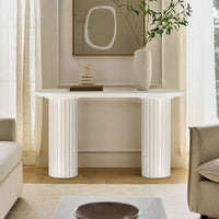 Marty 140cm Console Hallway Entrance Table White