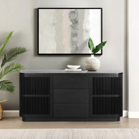 Tahlia 160cm Sideboard Modern 2 Door 3 Drawer Storage Cabinet Unit Black