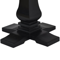 Valeria 135cm Round Dining Table Black Oak