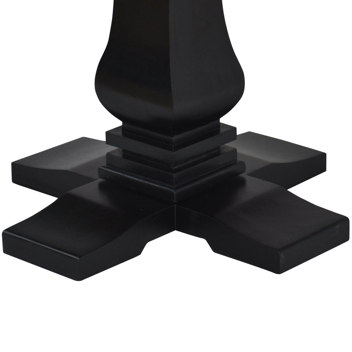 Valeria 135cm Round Dining Table Black Oak