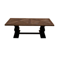 Valeria 140cm Coffee Table Black Oak