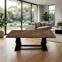 Valeria 140cm Coffee Table Black Oak