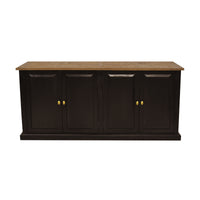 Valeria 180cm Buffet Table Black Oak