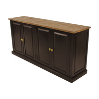 Valeria 180cm Buffet Table Black Oak