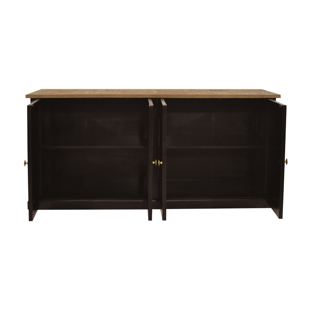 Valeria 180cm Buffet Table Black Oak