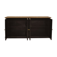 Valeria 180cm Buffet Table Black Oak