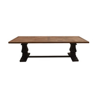Valeria 230cm Dining Table Black Oak