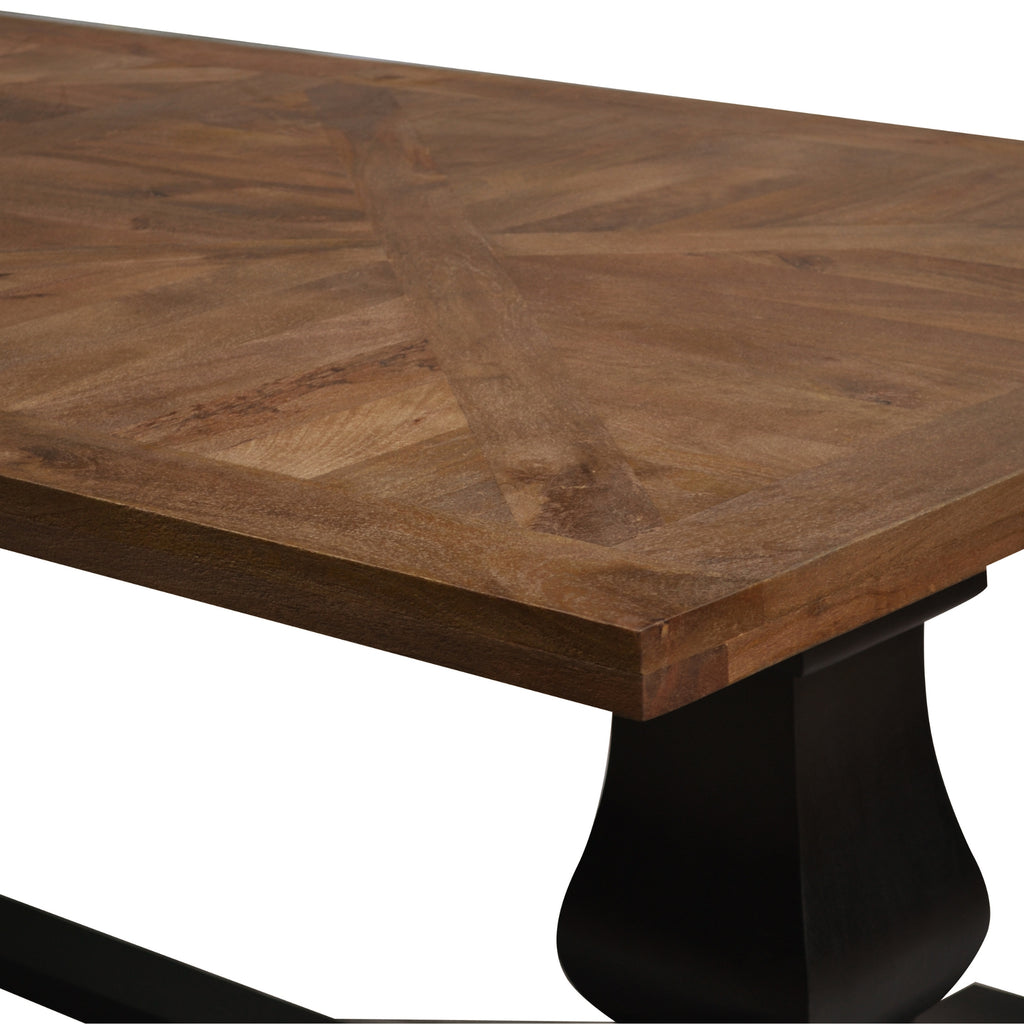 Valeria 230cm Dining Table Black Oak