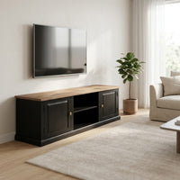 Valeria 180cm ETU Entertainment TV Unit Black Oak