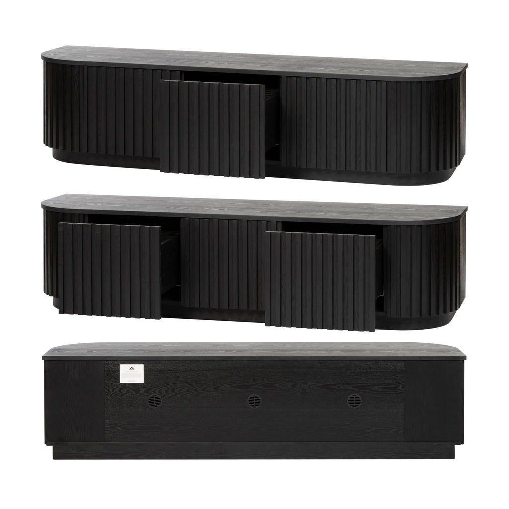 Vanessa 180cm ETU Entertainment TV Unit Black