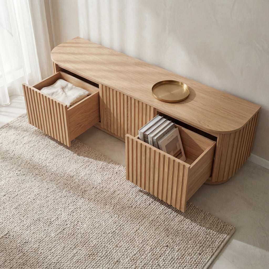 Vanessa 180cm ETU Entertainment TV Unit Natural