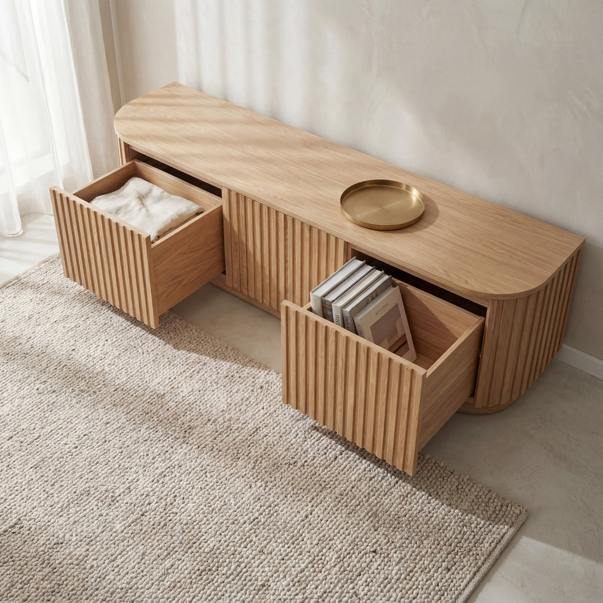 Vanessa 180cm ETU Entertainment TV Unit Natural