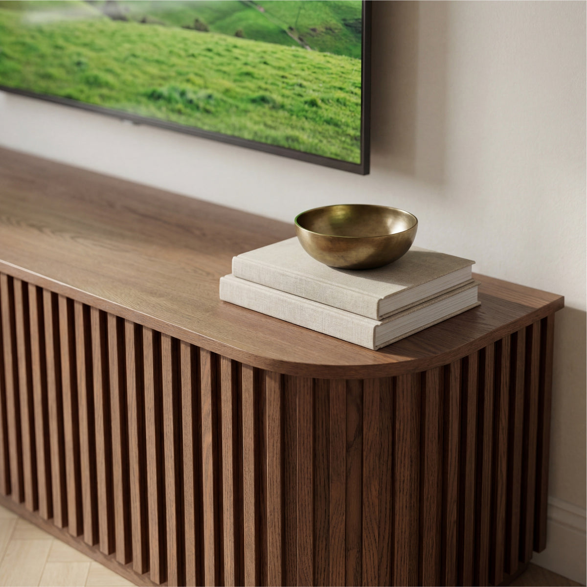 Vanessa 180cm ETU Entertainment TV Unit Walnut