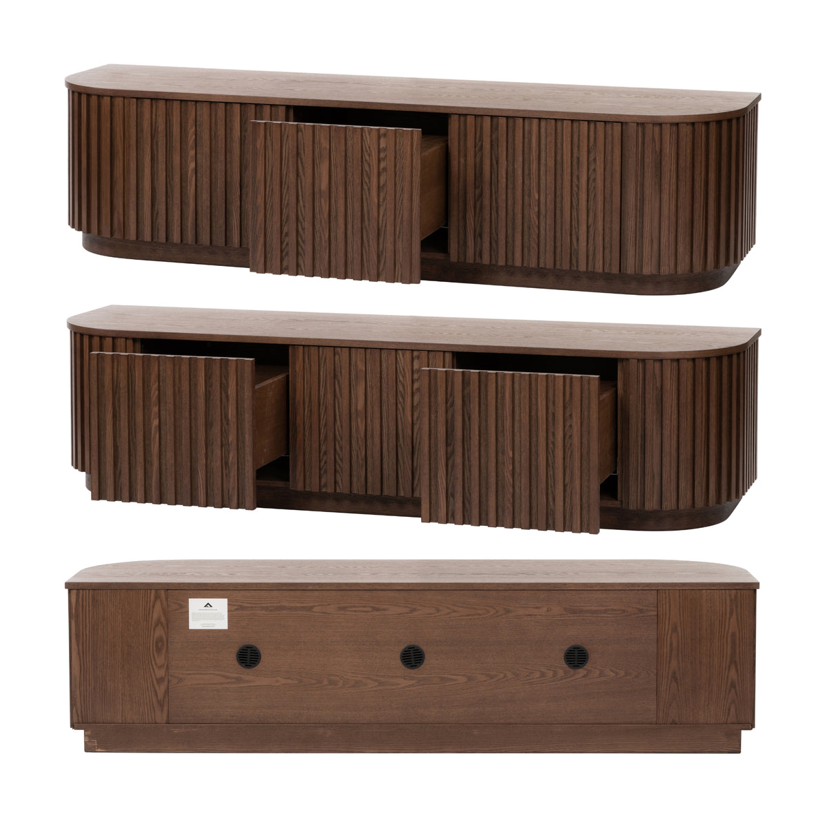 Vanessa 180cm ETU Entertainment TV Unit Walnut