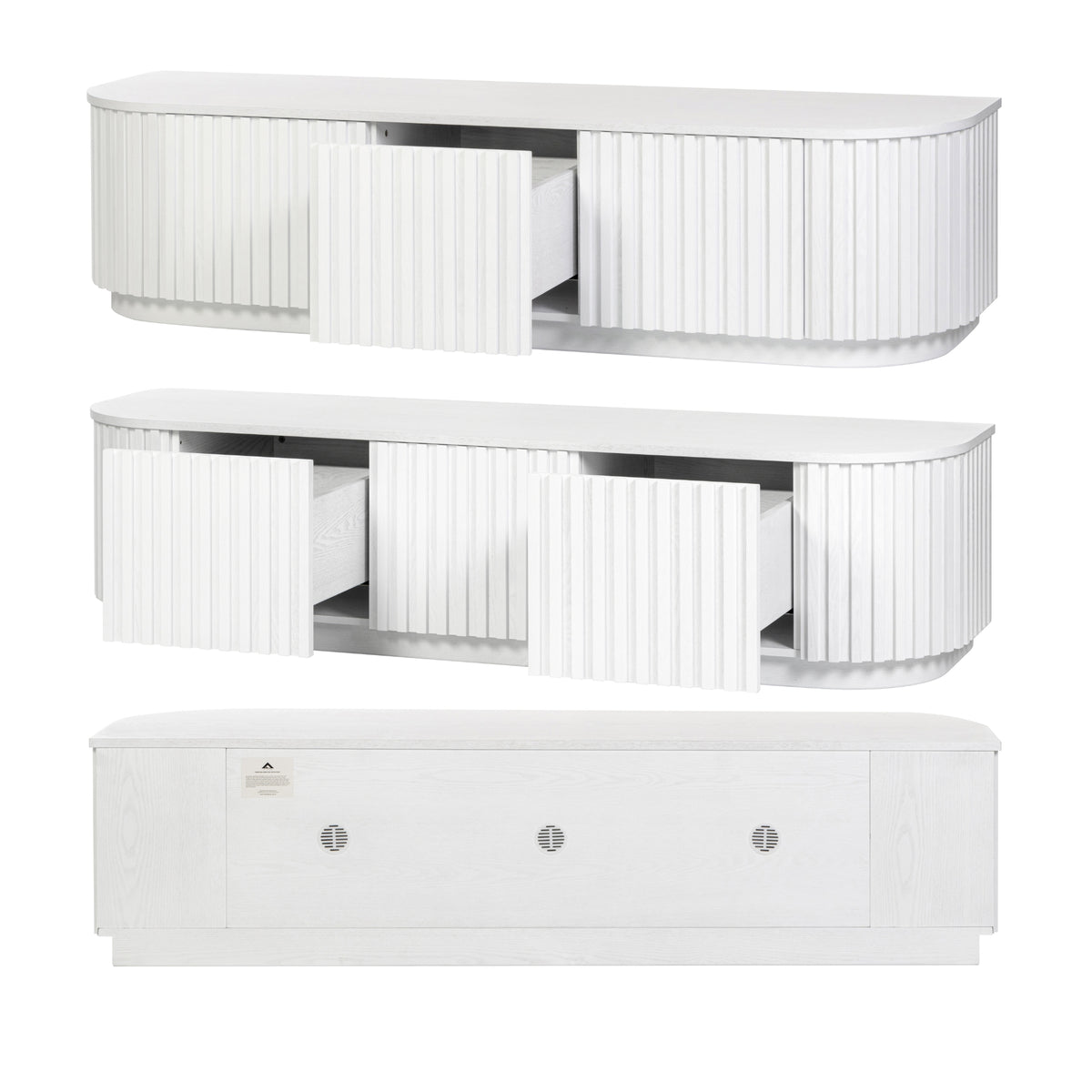 Vanessa 180cm ETU Entertainment TV Unit White
