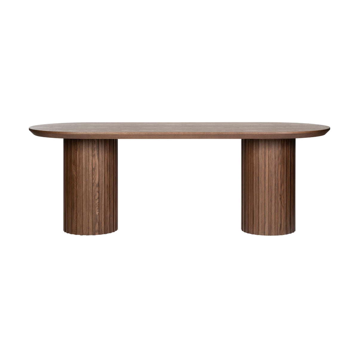 Vanessa 220cm Oval Dining Table Walnut