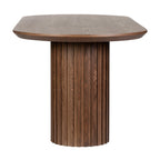 Vanessa 220cm Oval Dining Table Walnut