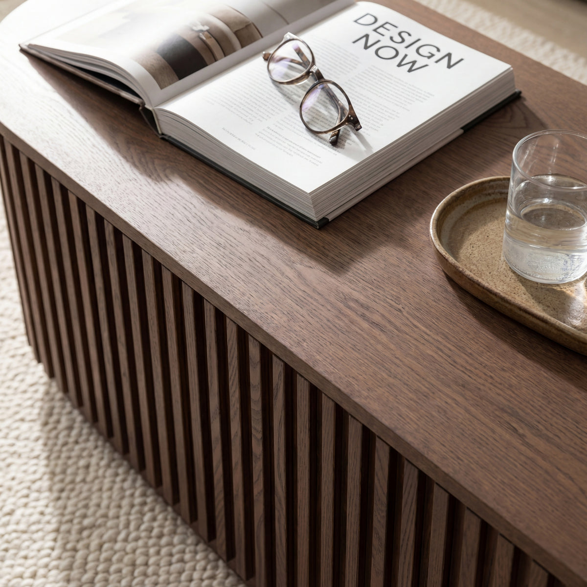 Vanessa 240cm ETU Entertainment TV Unit Walnut