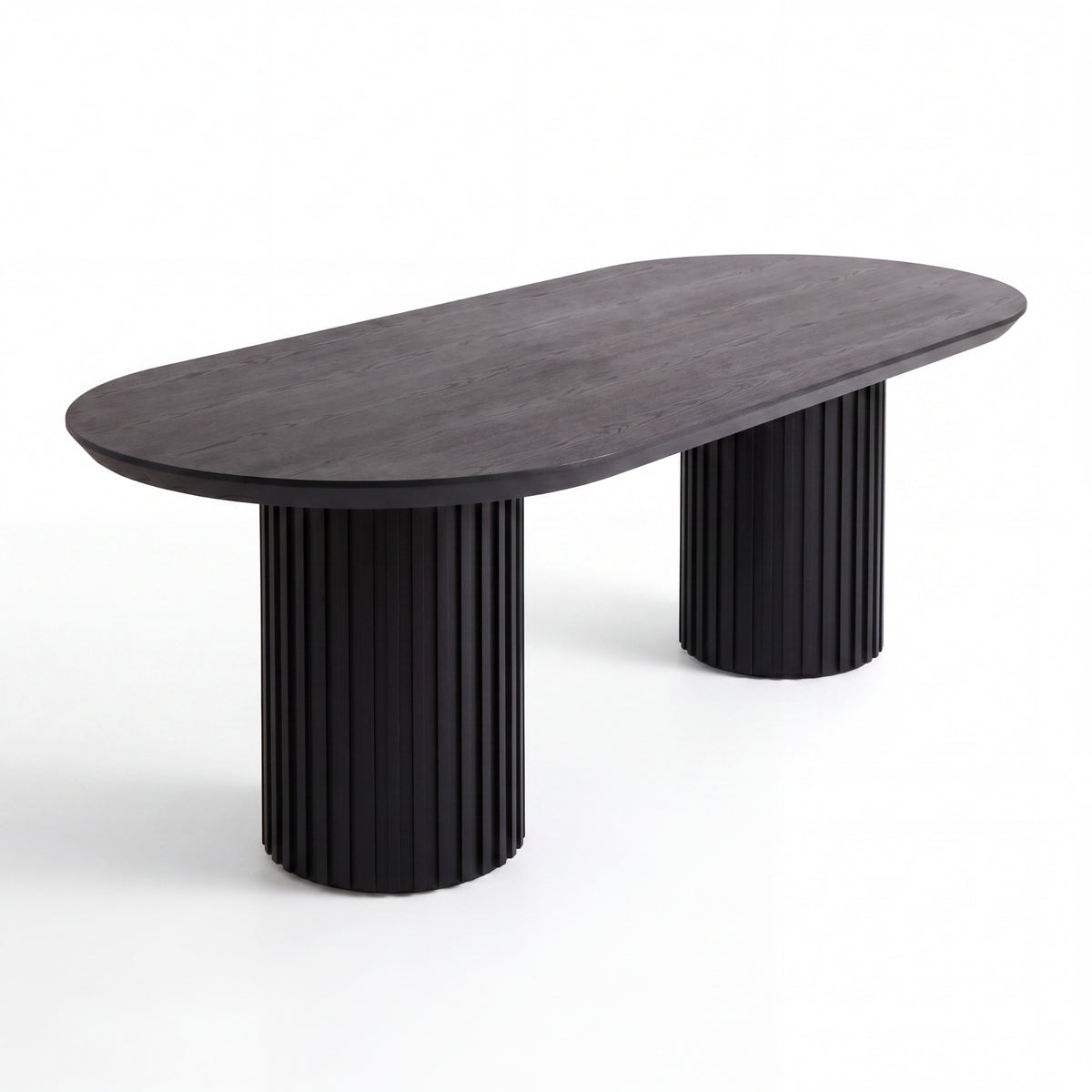 Vanessa 250cm Oval Dining Table Black