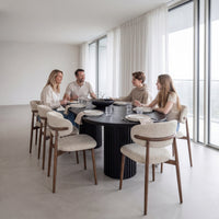 Vanessa 250cm Oval Dining Table Black