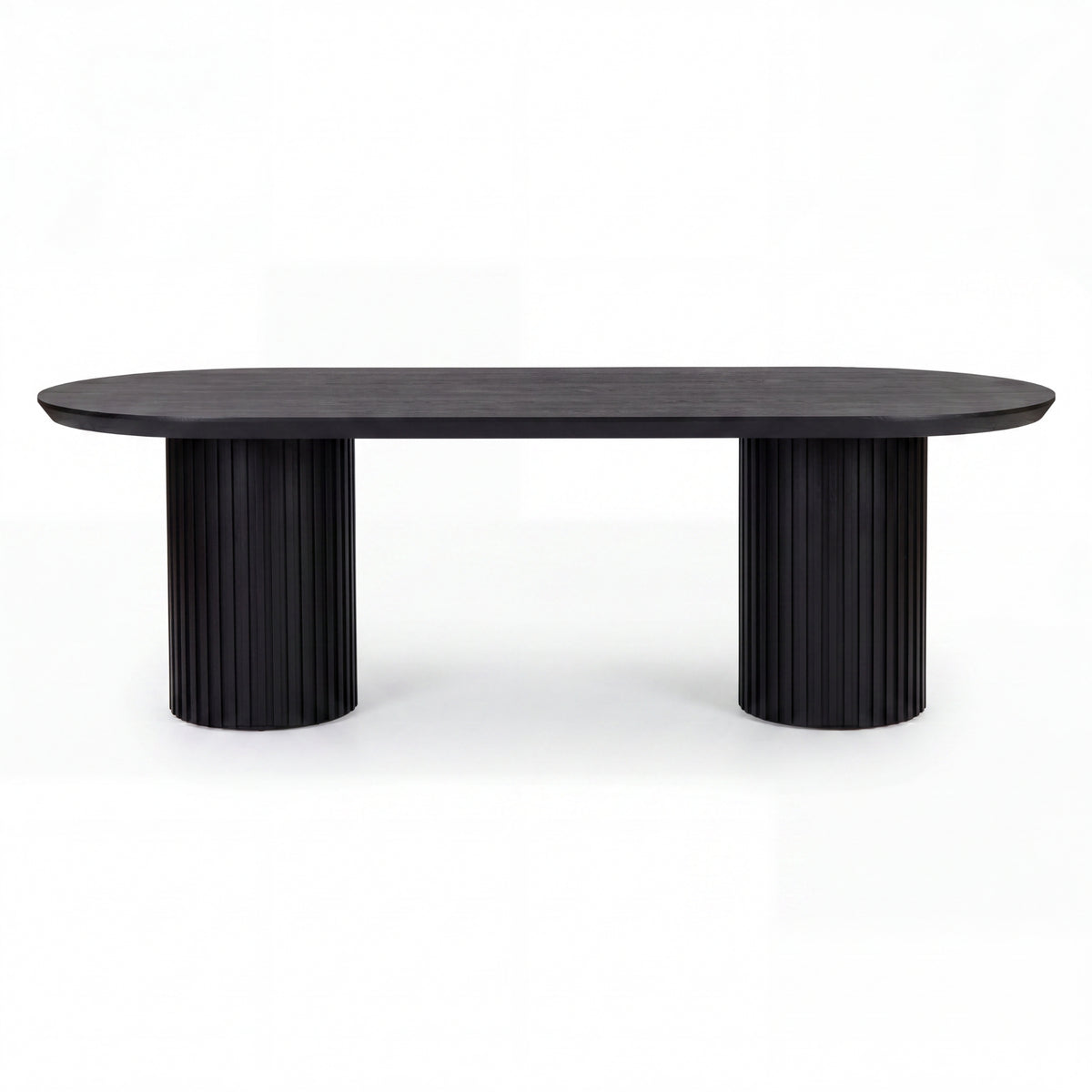 Vanessa 250cm Oval Dining Table Black