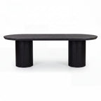 Vanessa 250cm Oval Dining Table Black