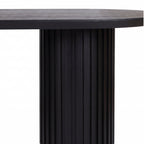 Vanessa 250cm Oval Dining Table Black