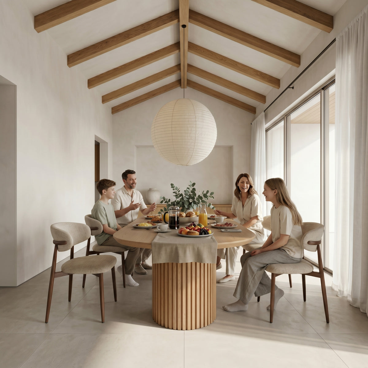 Vanessa 250cm Oval Dining Table Natural