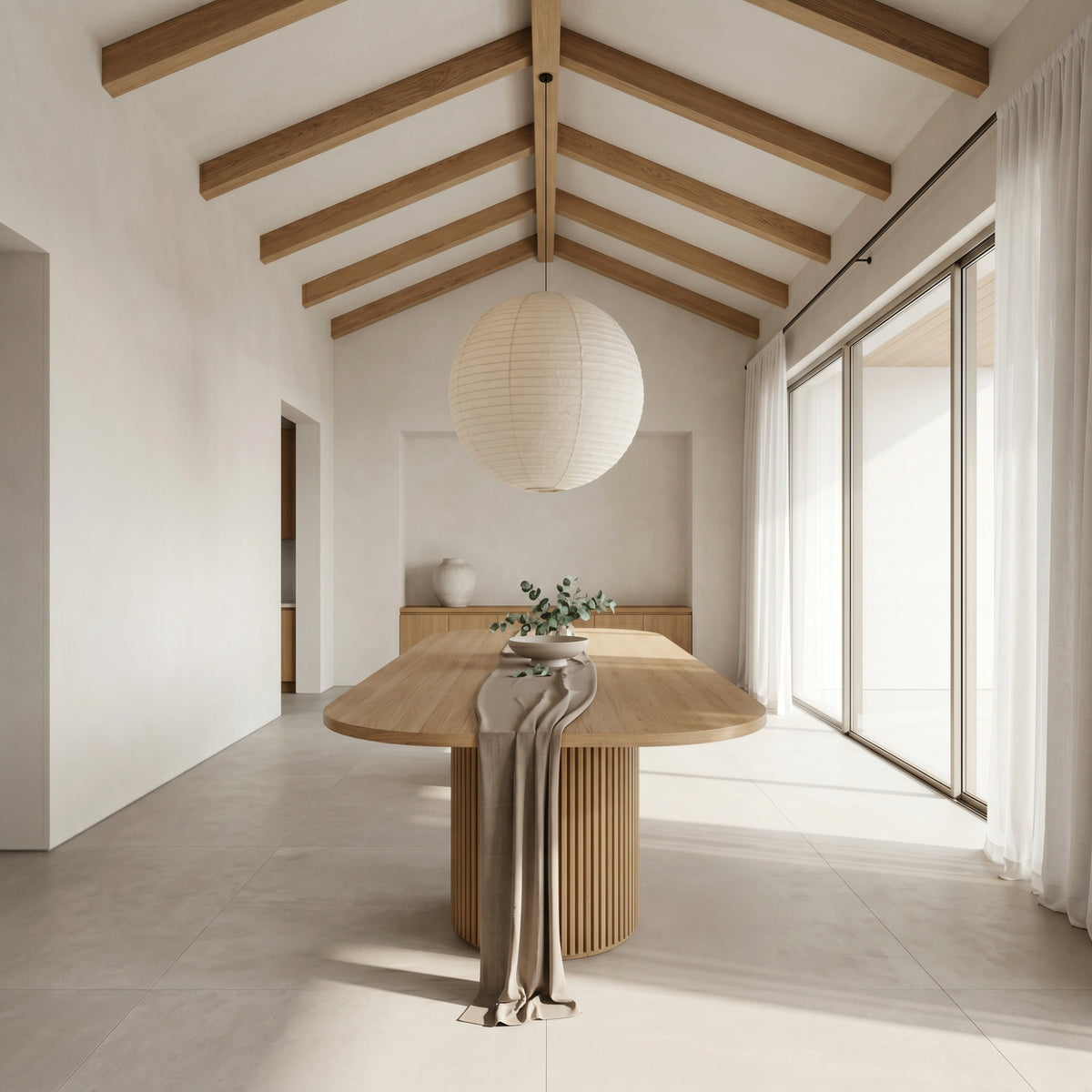 Vanessa 250cm Oval Dining Table Natural