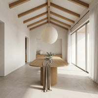 Vanessa 250cm Oval Dining Table Natural