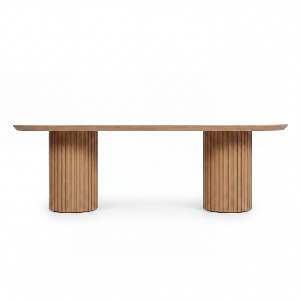 Vanessa 250cm Oval Dining Table Natural
