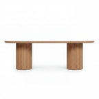 Vanessa 250cm Oval Dining Table Natural